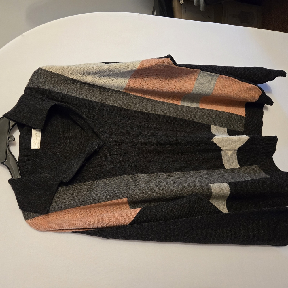Chico's Multicolor Striped Cardigan